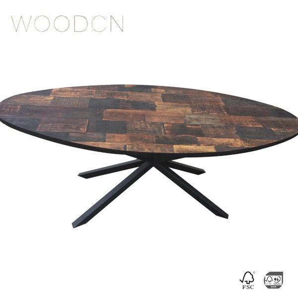 Black Walnut Veneer Wood Table For Restaurant
