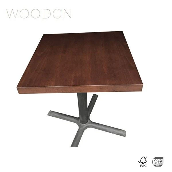 Black Walnut Veneer Wood Table For Restaurant